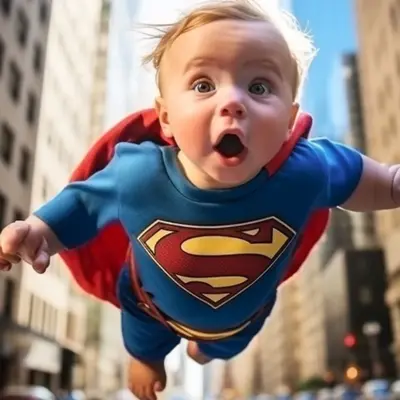 فیلم لو رفته از دوران کودکی سوپرمن!/فقط یه پدر میتونه از بچه کوچولوش یک سوپرمن بسازه