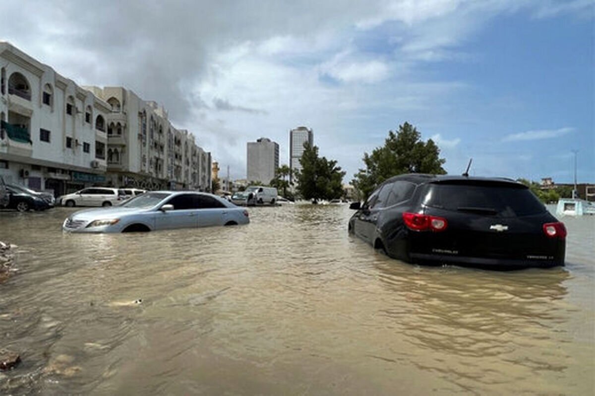 (ویدئو) خسارت های سنگین و بسته شدن شهر دبی در پی بارش‌های سیل آسا