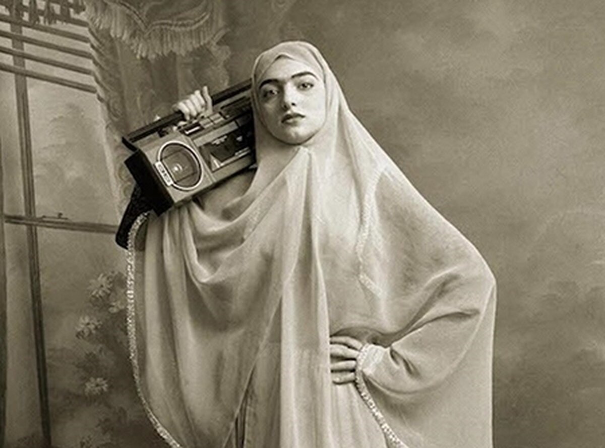 عکسی از زن ایرانی در دوره قاجار که در دانشگاه هاروارد آمریکا یافت شد!/اصالت ایرانی تا آمریکا نیز رفته است!