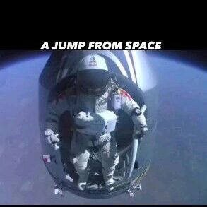 (ویدئو) لحظه نفسگیر پرش از ارتفاع 39 کیلومتری  از زمین / با چه جراتی این کارو کرد؟!😱