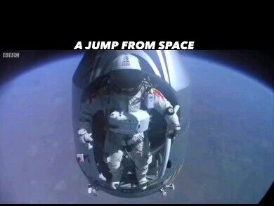 (ویدئو) لحظه نفسگیر پرش از ارتفاع 39 کیلومتری  از زمین / با چه جراتی این کارو کرد؟!😱