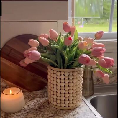 (ویدئو) روش ساده برای ساخت گلدان دکوری در خانه