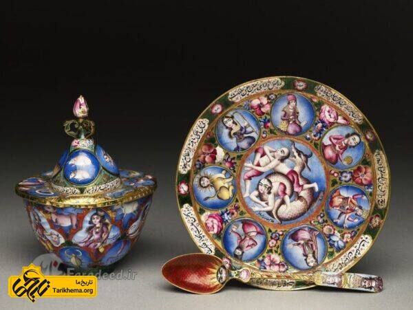 نقاشی روی ظروف قاجار