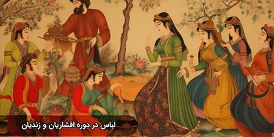 (عکس) رونمایی از پوشش  بازسازی شده بانوان در دوران افشاریه و زندیه